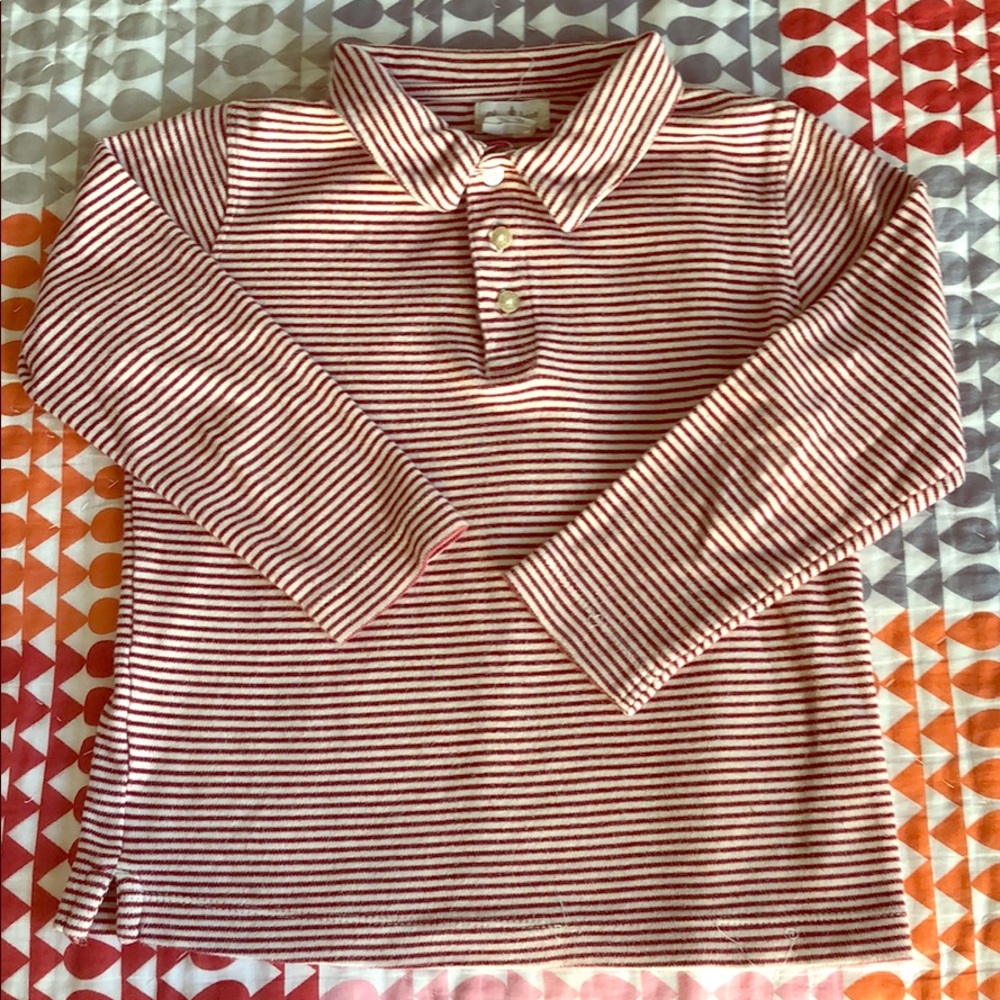 Stripped soft cotton polo